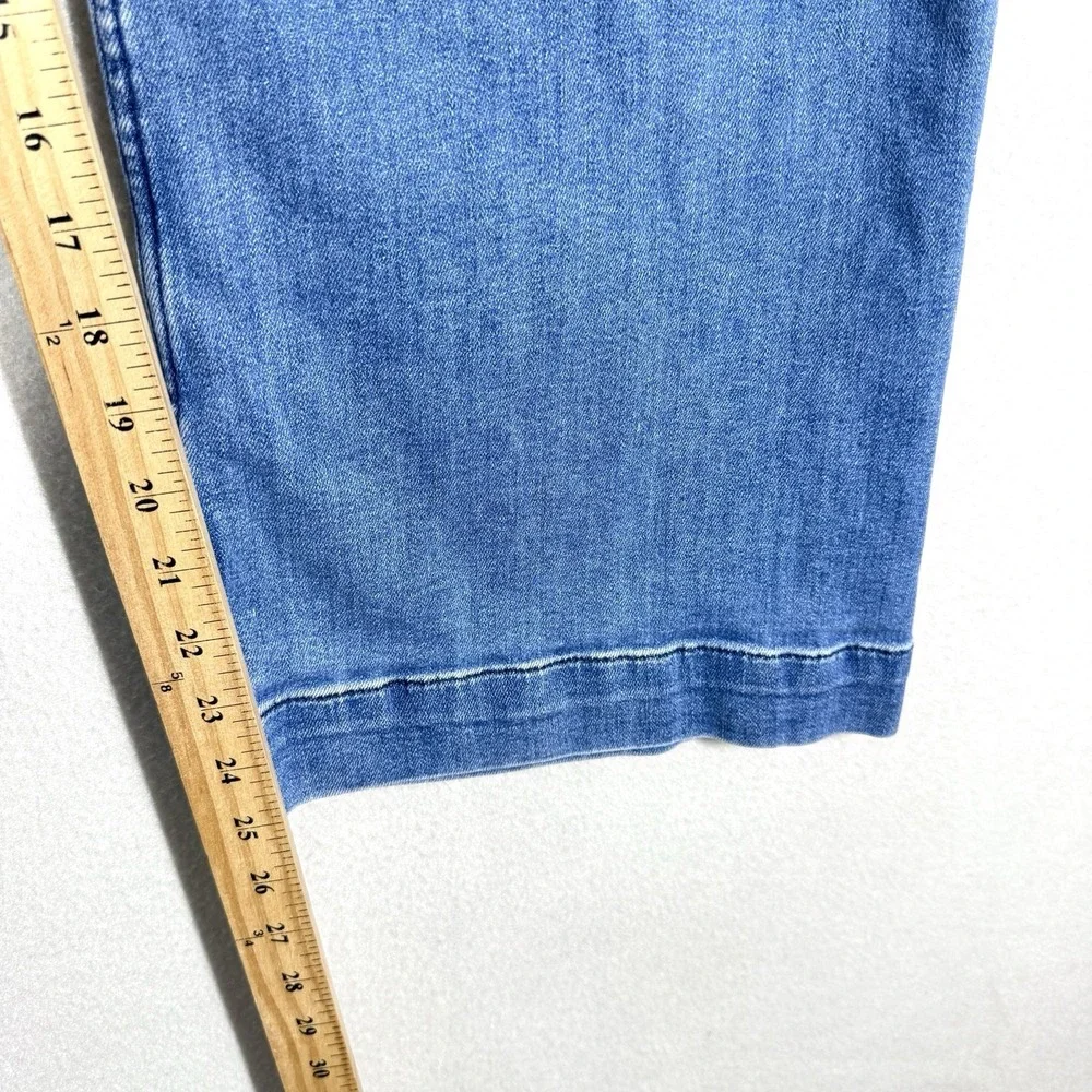 Maeve Anthropologie Jeans Womens 32 The Colette Wide Leg Crop Denim Patch Pocket - Picture 11 of 14